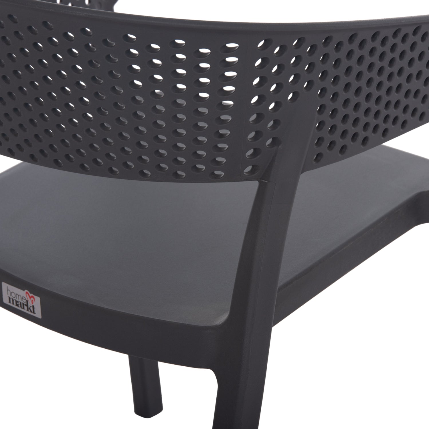 ARMCHAIR POLYPROPYLENE PERFOE HM5941.10 IN GREY 56x50x73Hcm.