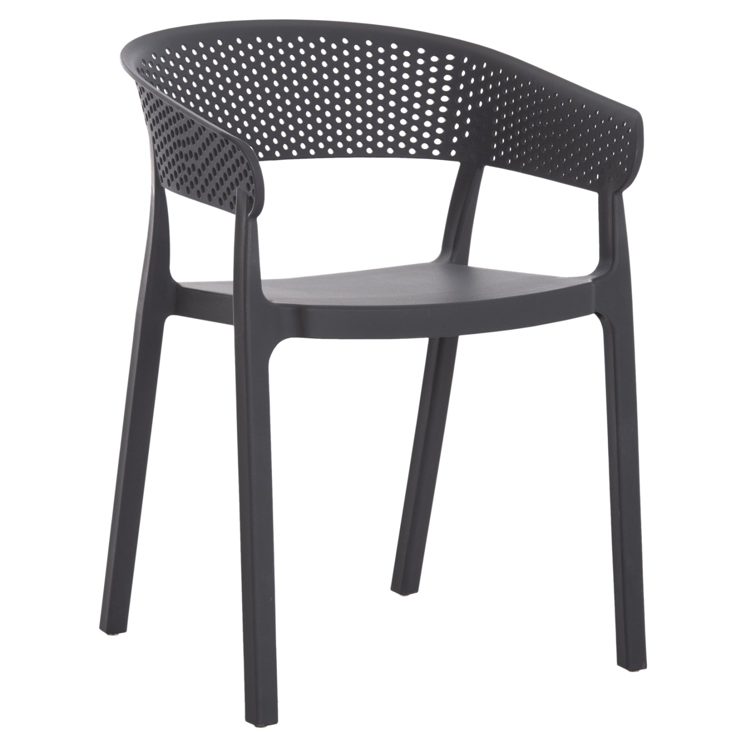 ARMCHAIR POLYPROPYLENE PERFOE HM5941.10 IN GREY 56x50x73Hcm.