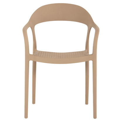 ARMCHAIR POLYPROPYLENE CLEO HM5935.03 CAPUCCINO 57x53x81Hcm.