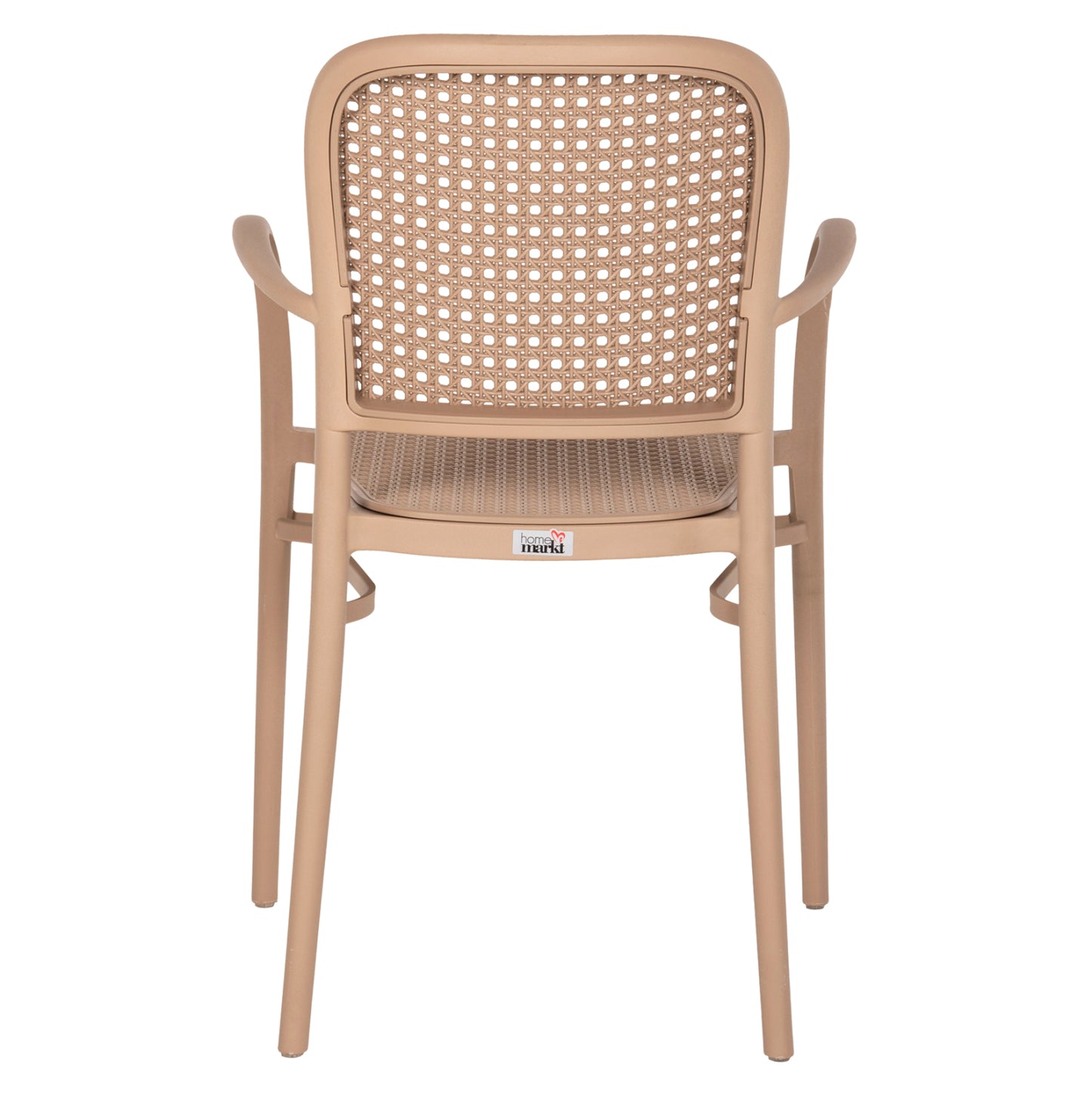 ARMCHAIR POLYPROPYLENE FLOW HM5938.03 CAPPUCCINO 55x53x86Hcm.