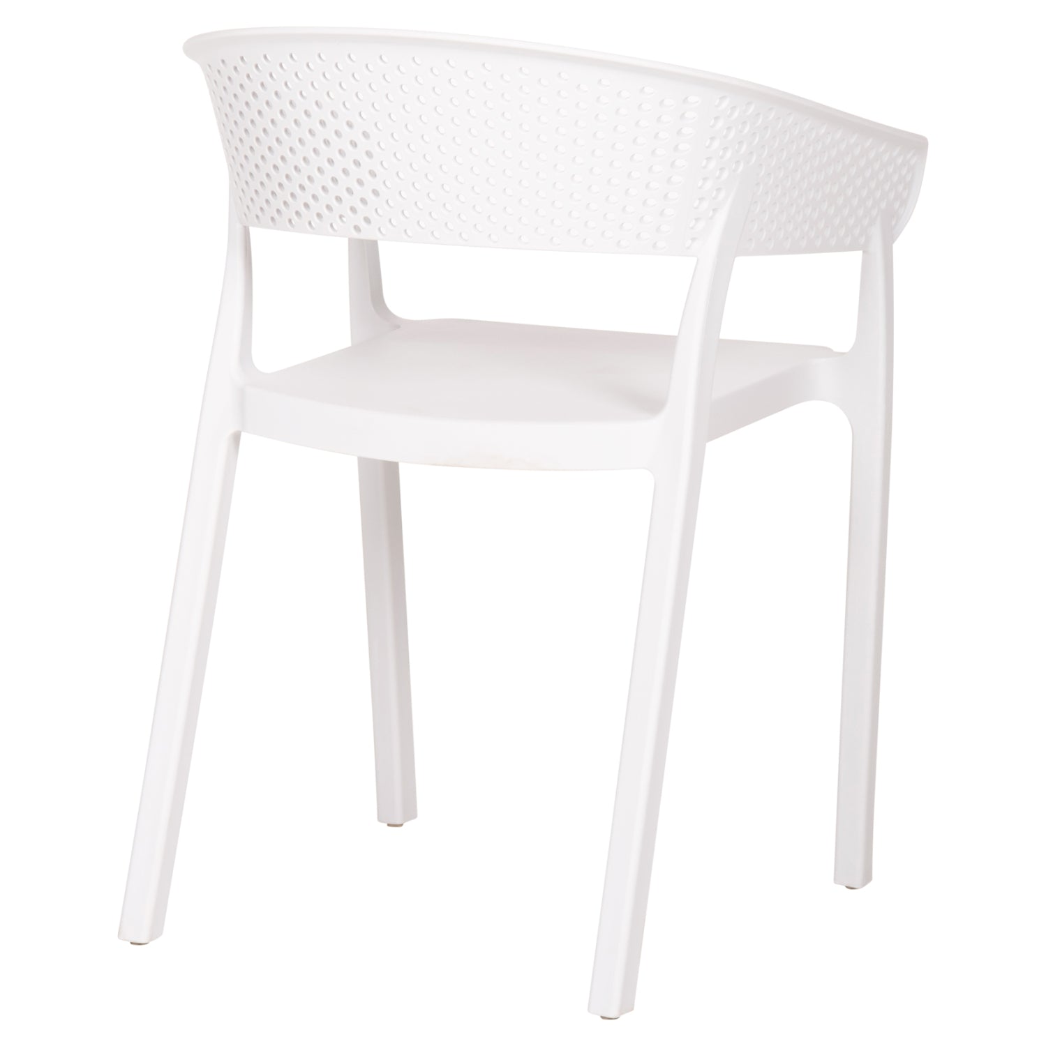 ARMCHAIR POLYPROPYLENE PERFOE HM5941.01 IN WHITE 56x50x73Hcm.