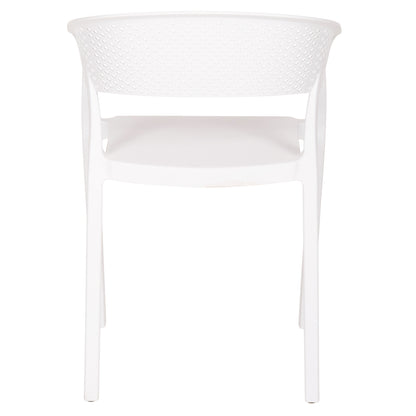 ARMCHAIR POLYPROPYLENE PERFOE HM5941.01 IN WHITE 56x50x73Hcm.