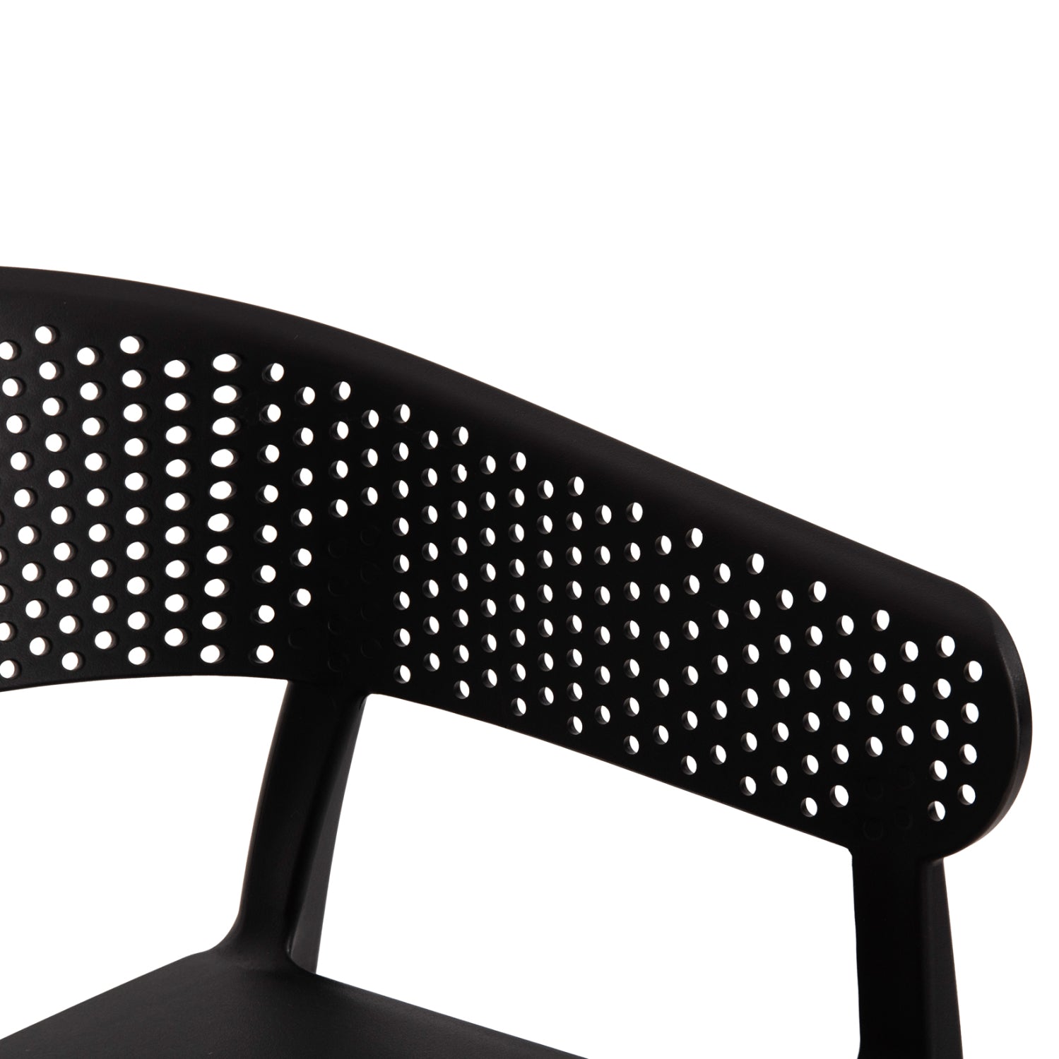 ARMCHAIR POLYPROPYLENE PERFOE HM5941.02 IN BLACK 56x50x73Hcm.