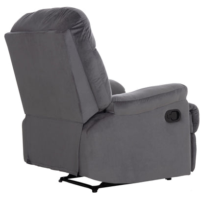 ARMCHAIR WITH MANUAL RECLINER BRAYLEN HM3298.01 GREY VELVET 85x90x95Hcm.