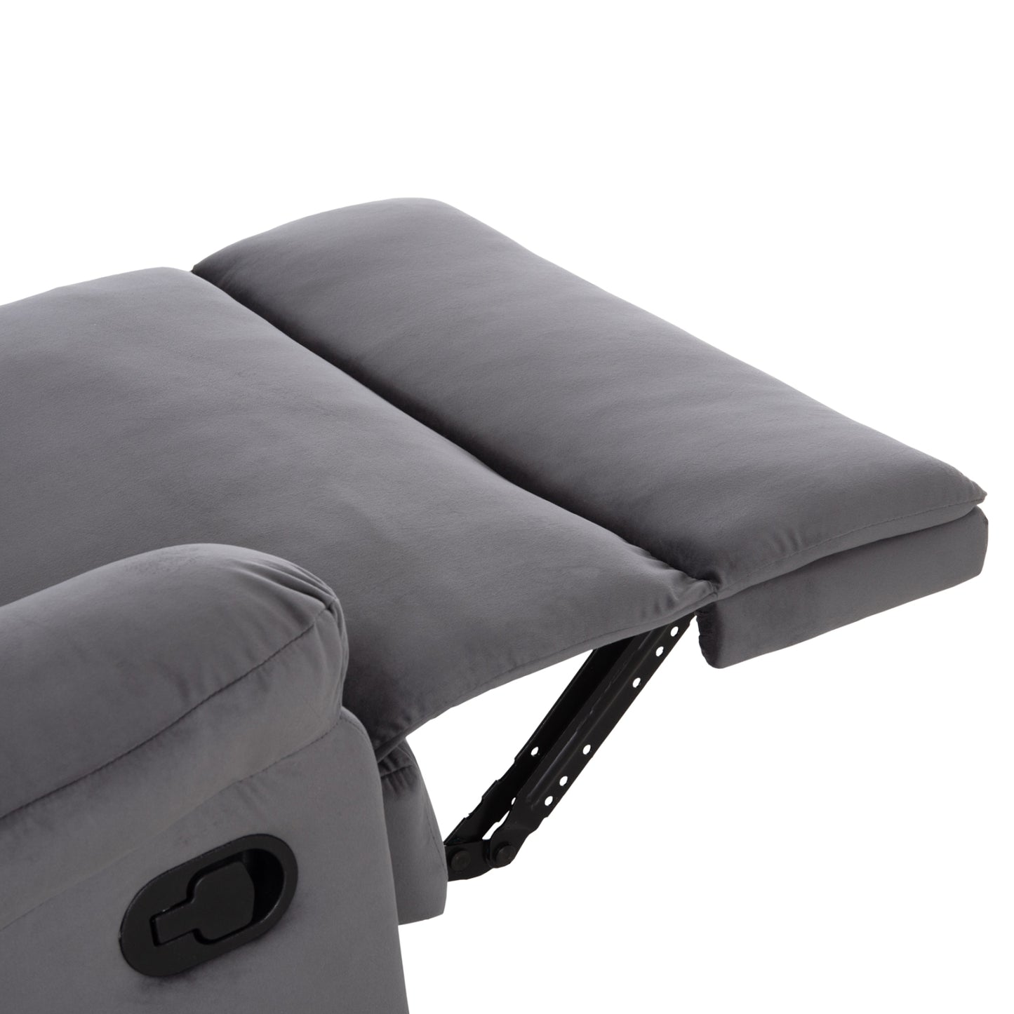 ARMCHAIR WITH MANUAL RECLINER BRAYLEN HM3298.01 GREY VELVET 85x90x95Hcm.