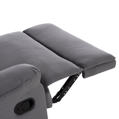 ARMCHAIR WITH MANUAL RECLINER BRAYLEN HM3298.01 GREY VELVET 85x90x95Hcm.