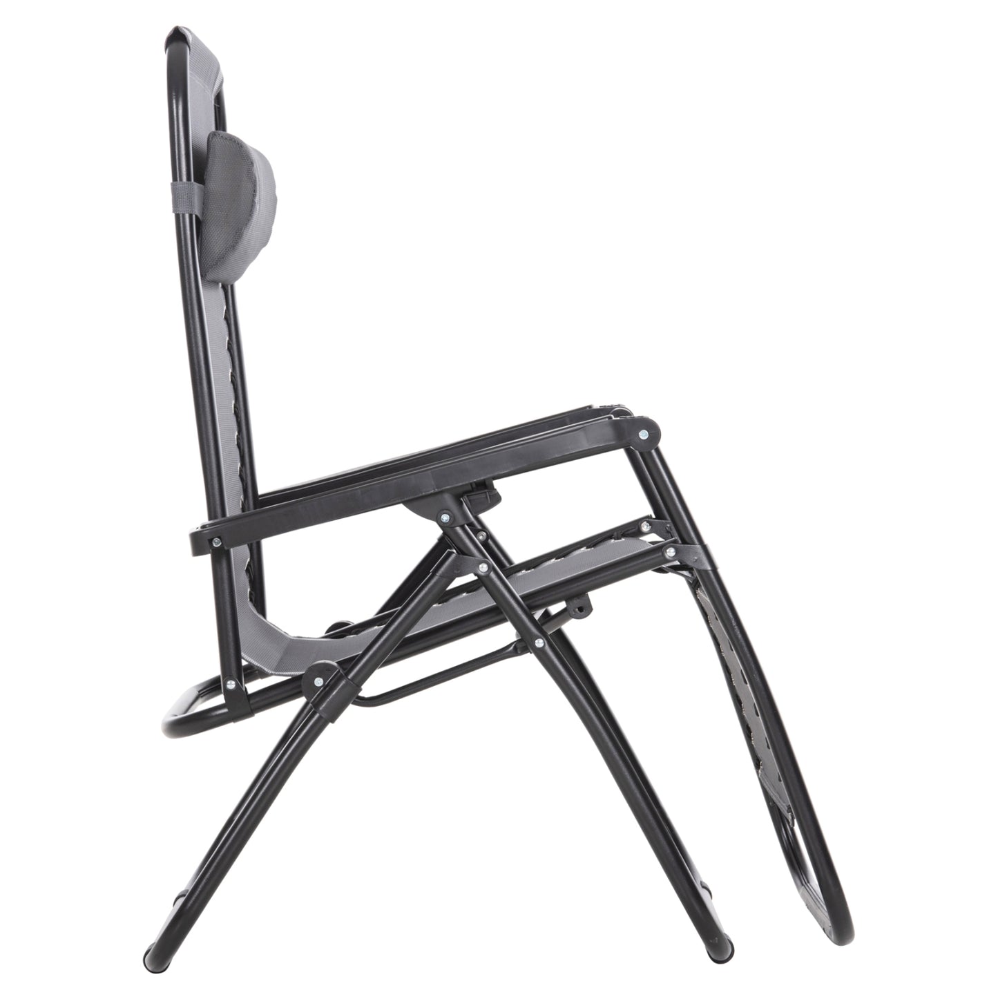 ARMCHAIR RELAX COMPANION HM5095.11 GREY TEXTILENE-BLACK METAL 67x145x110Hcm.