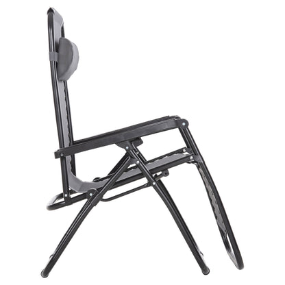 ARMCHAIR RELAX COMPANION HM5095.11 GREY TEXTILENE-BLACK METAL 67x145x110Hcm.