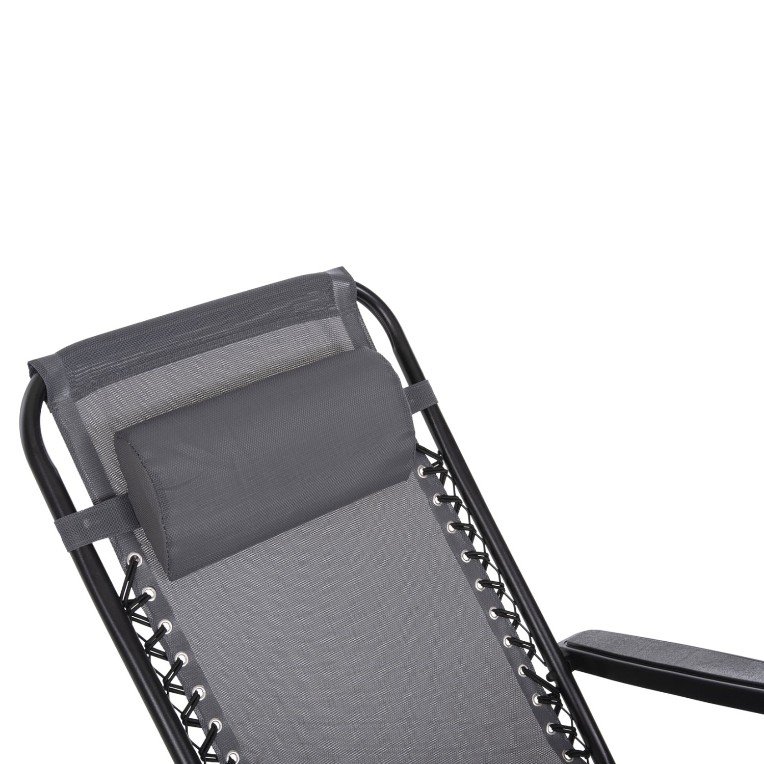 ARMCHAIR RELAX COMPANION HM5095.11 GREY TEXTILENE-BLACK METAL 67x145x110Hcm.