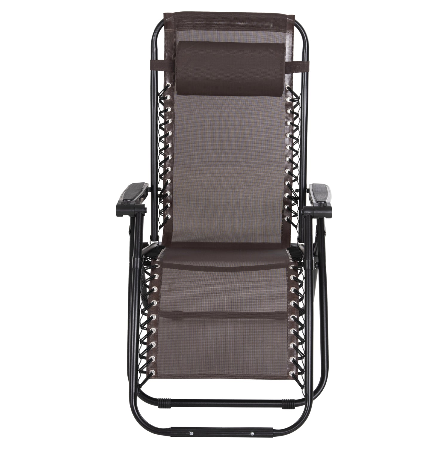 ARMCHAIR RELAX COMPANION HM5095.13 BROWN TEXTILENE-BLACK METAL 67x145x110Hcm.