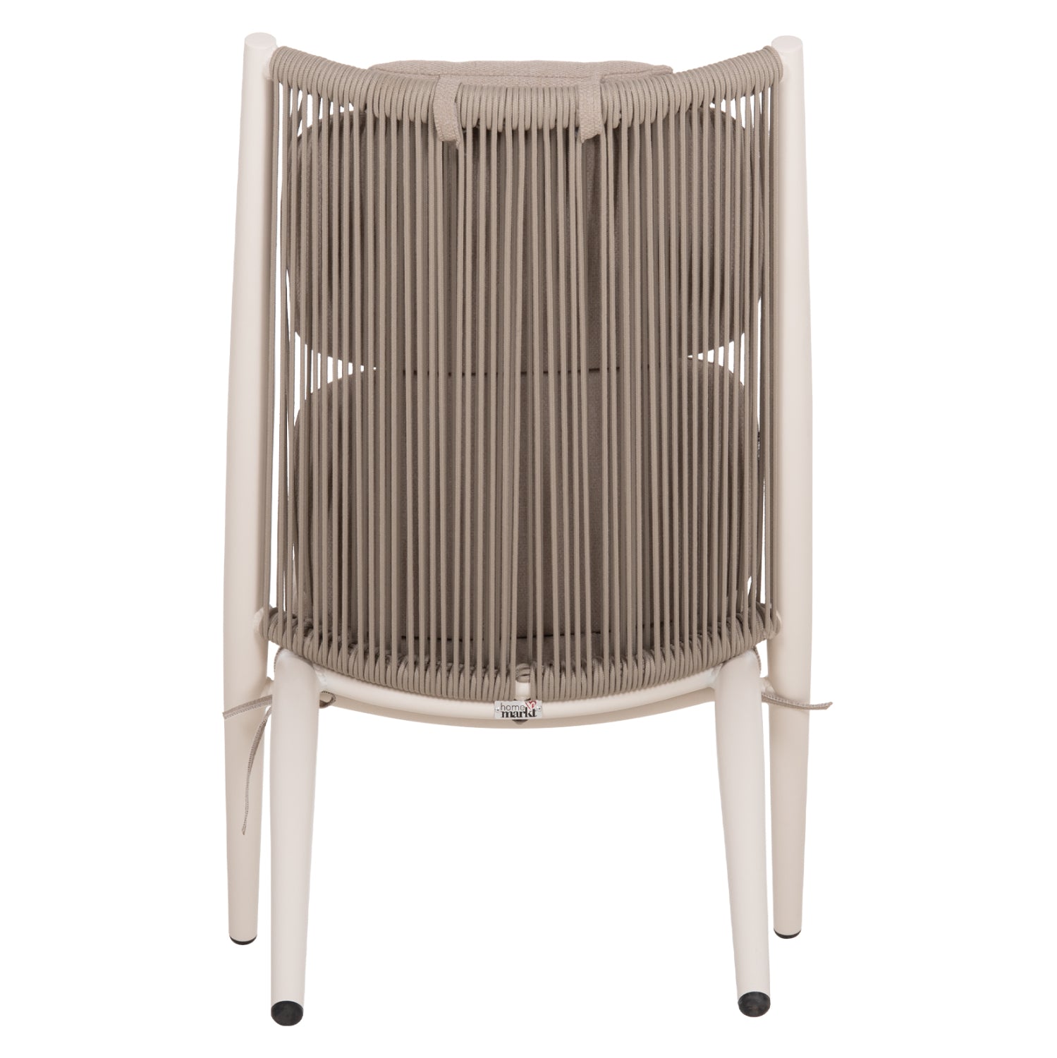 LOUNGER RELAX REMUS HM6642.02 ALUMINUM IN WHITE--OLEFIN ROPE IN BEIGE 63x87x94Hcm.