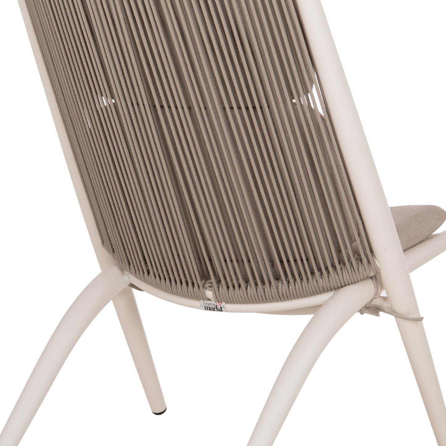 LOUNGER RELAX REMUS HM6642.02 ALUMINUM IN WHITE--OLEFIN ROPE IN BEIGE 63x87x94Hcm.