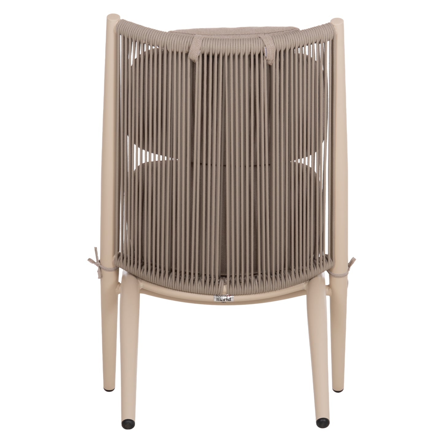 LOUNGER RELAX REMUS HM6642.04 ALUMINUM IN CHAMPAGNE--OLEFIN ROPE IN BEIGE 63x87x94Hcm.