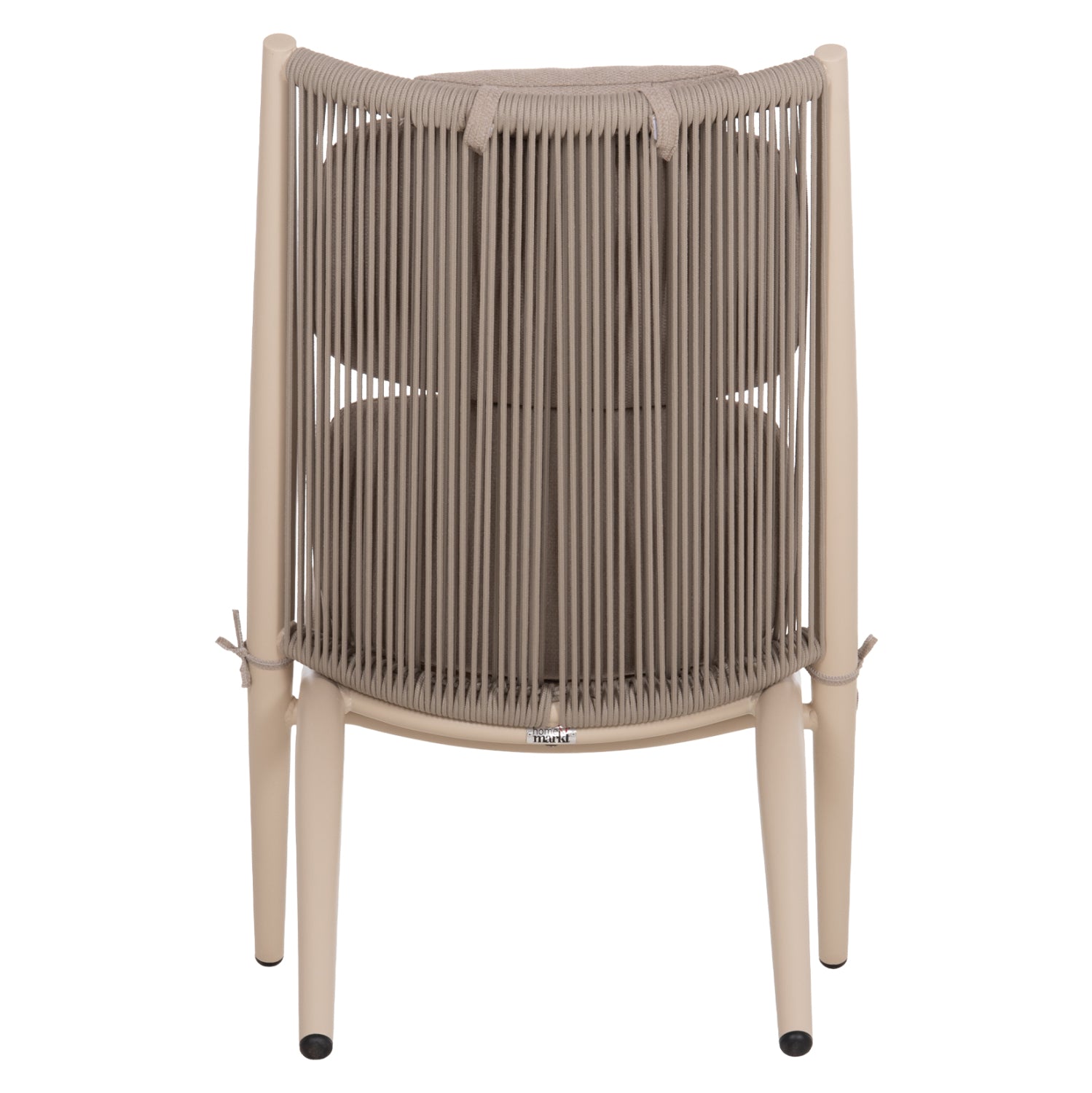 LOUNGER RELAX REMUS HM6642.04 ALUMINUM IN CHAMPAGNE--OLEFIN ROPE IN BEIGE 63x87x94Hcm.