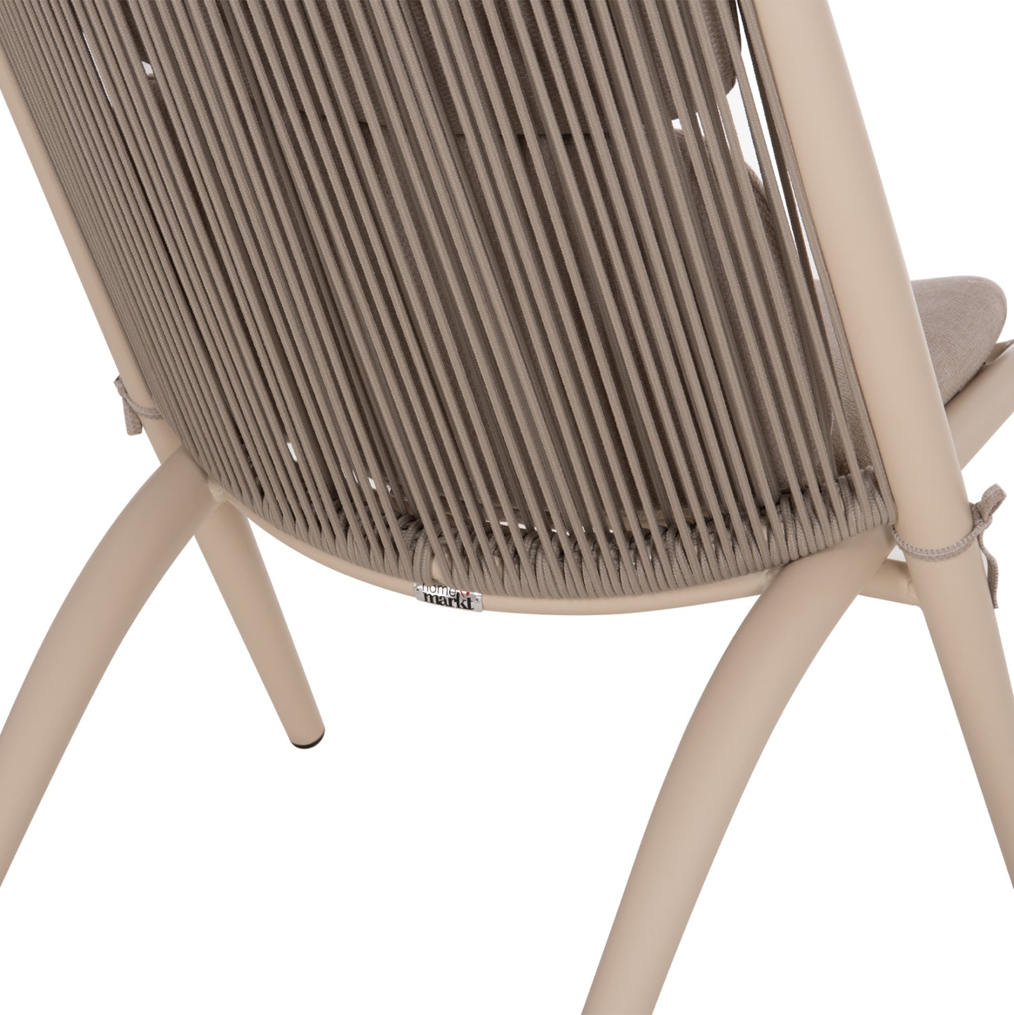 LOUNGER RELAX REMUS HM6642.04 ALUMINUM IN CHAMPAGNE--OLEFIN ROPE IN BEIGE 63x87x94Hcm.