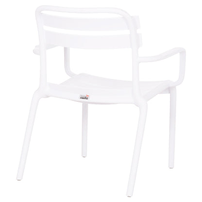 POLYPROPYLENE LOUNGE ARMCHAIR KORVER HM6333.01 WHITE 63.5x65x76Hcm.
