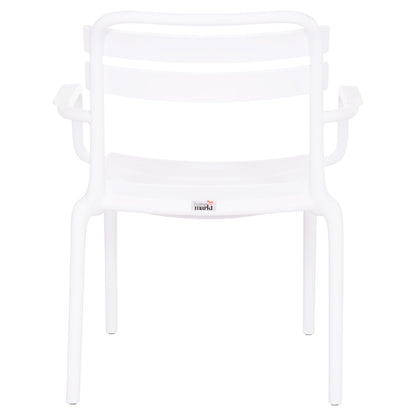 POLYPROPYLENE LOUNGE ARMCHAIR KORVER HM6333.01 WHITE 63.5x65x76Hcm.