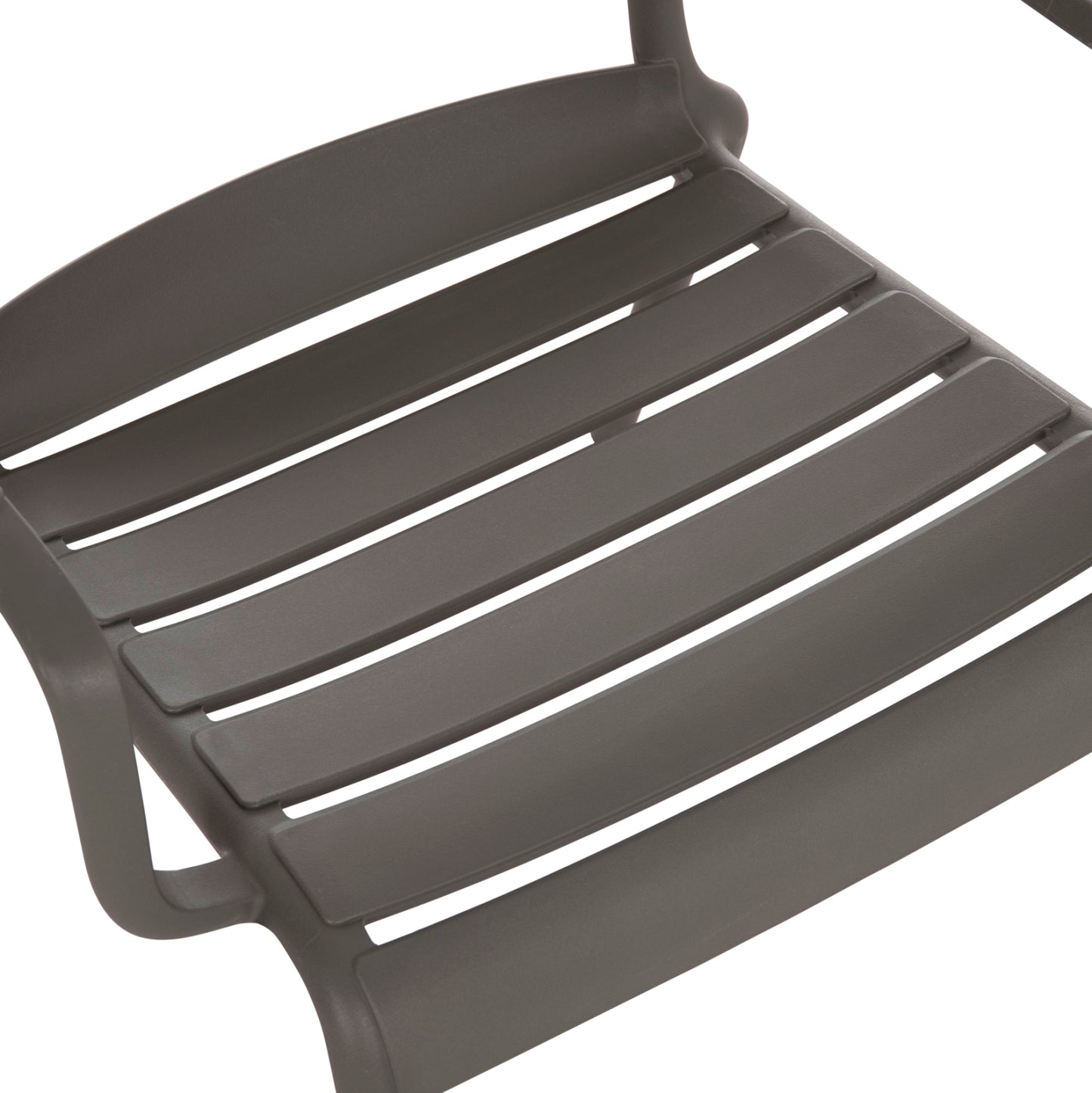 POLYPROPYLENE LOUNGE ARMCHAIR KORVER HM6333.05 DARK OLIVE GREEN 63.5x65x76Hcm.
