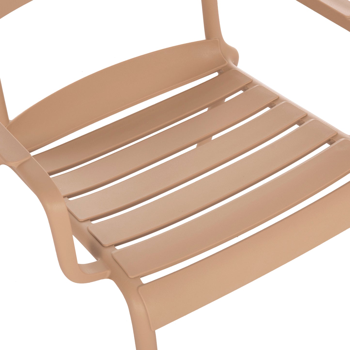 POLYPROPYLENE LOUNGE ARMCHAIR KORVER HM6333.04 CAPPUCCINO 63.5x65x76Hcm.
