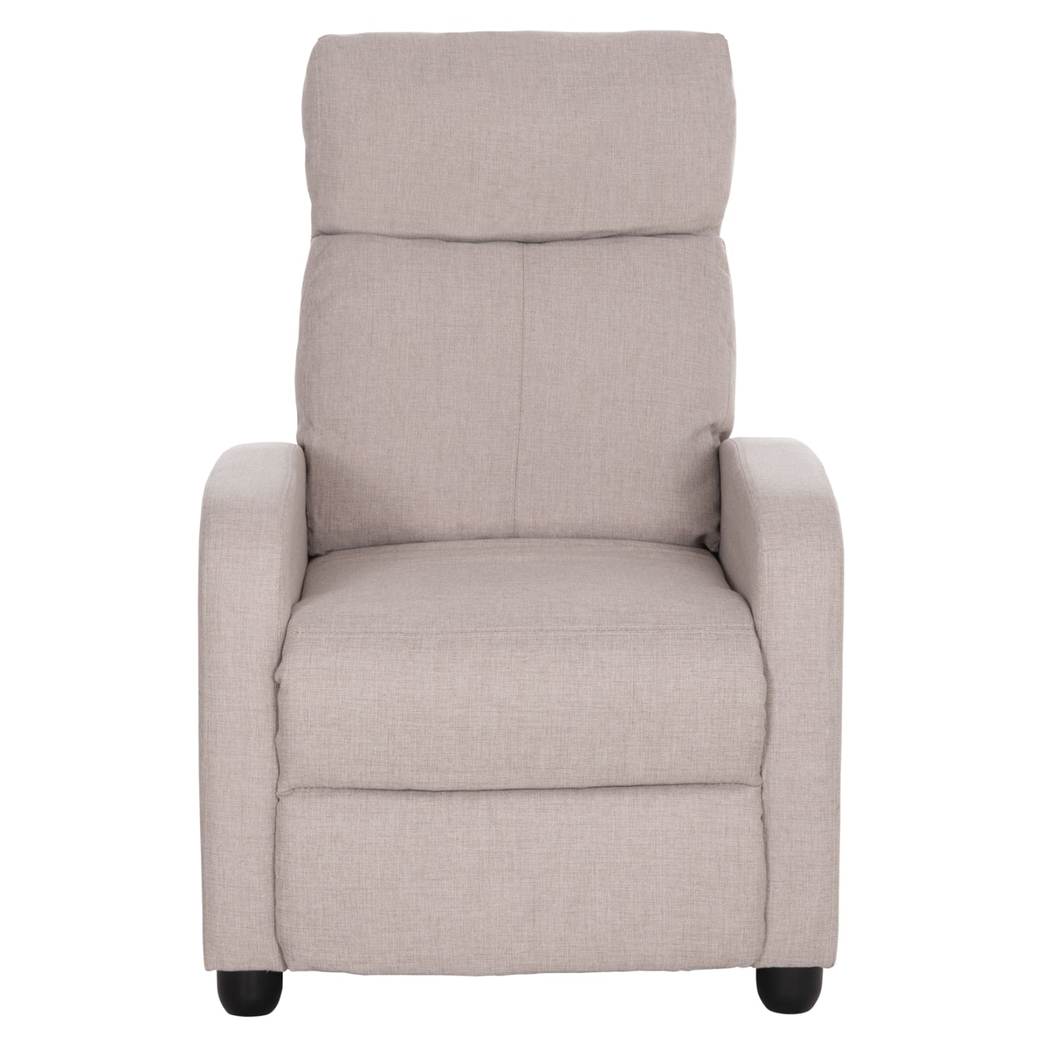ARMCHAIR WITH PUSH-BACK RELAX MECHANISM DROSEN HM3299.03 BEIGE FABRIC 68x80x93Hcm.