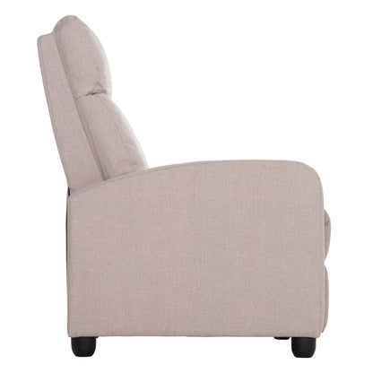 ARMCHAIR WITH PUSH-BACK RELAX MECHANISM DROSEN HM3299.03 BEIGE FABRIC 68x80x93Hcm.