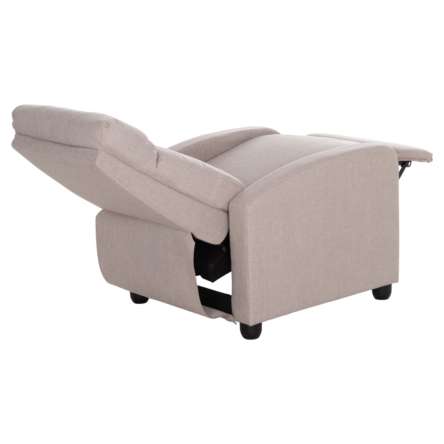 ARMCHAIR WITH PUSH-BACK RELAX MECHANISM DROSEN HM3299.03 BEIGE FABRIC 68x80x93Hcm.