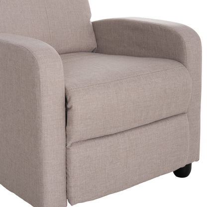 ARMCHAIR WITH PUSH-BACK RELAX MECHANISM DROSEN HM3299.03 BEIGE FABRIC 68x80x93Hcm.