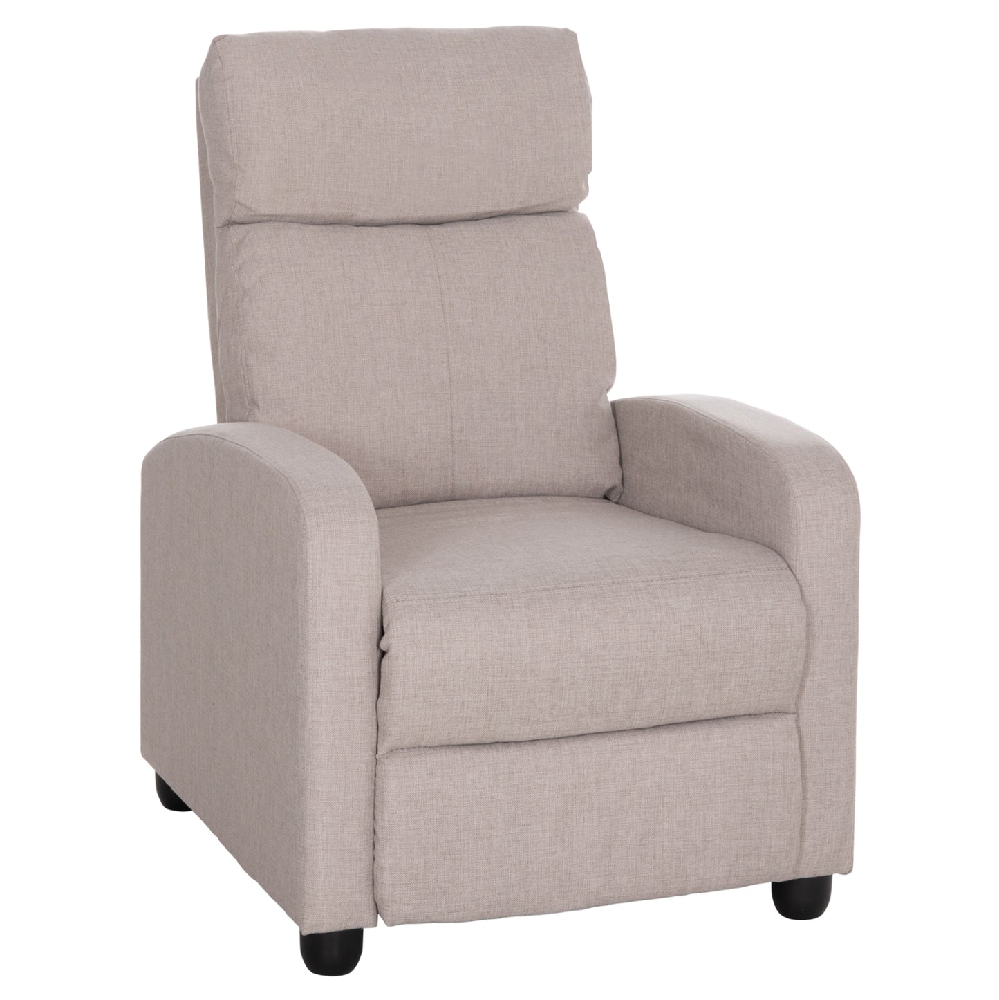ARMCHAIR WITH PUSH-BACK RELAX MECHANISM DROSEN HM3299.03 BEIGE FABRIC 68x80x93Hcm.