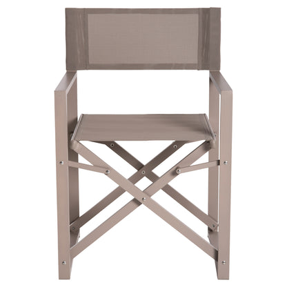 DIRECTOR'S CHAIR ALUMINUM DUPRE HM5094.03 CHAMPAGNE COLOR 57x48,5x85.5Hcm.