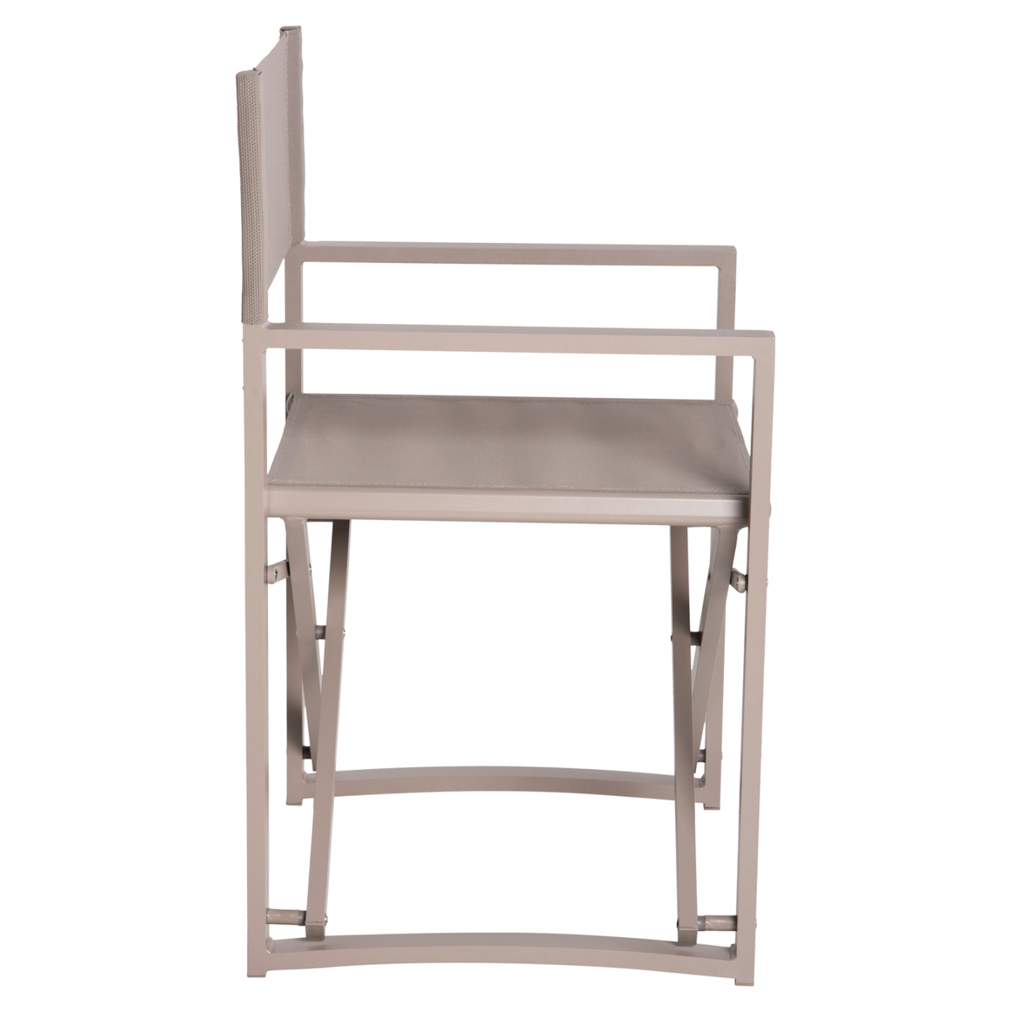 DIRECTOR'S CHAIR ALUMINUM DUPRE HM5094.03 CHAMPAGNE COLOR 57x48,5x85.5Hcm.