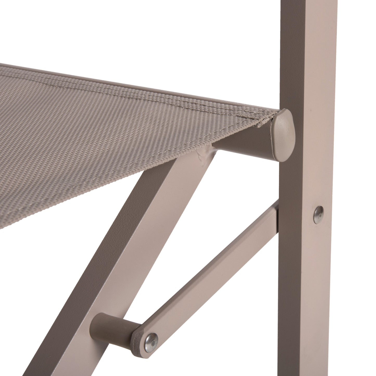 DIRECTOR'S CHAIR ALUMINUM DUPRE HM5094.03 CHAMPAGNE COLOR 57x48,5x85.5Hcm.