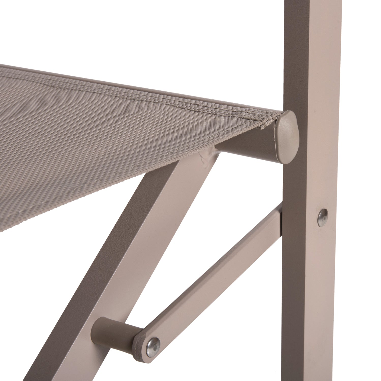 DIRECTOR'S CHAIR ALUMINUM DUPRE HM5094.03 CHAMPAGNE COLOR 57x48,5x85.5Hcm.