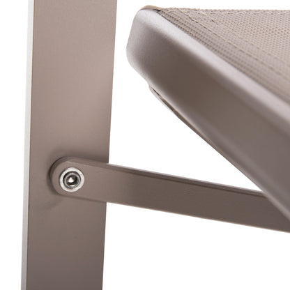 DIRECTOR'S CHAIR ALUMINUM DUPRE HM5094.03 CHAMPAGNE COLOR 57x48,5x85.5Hcm.