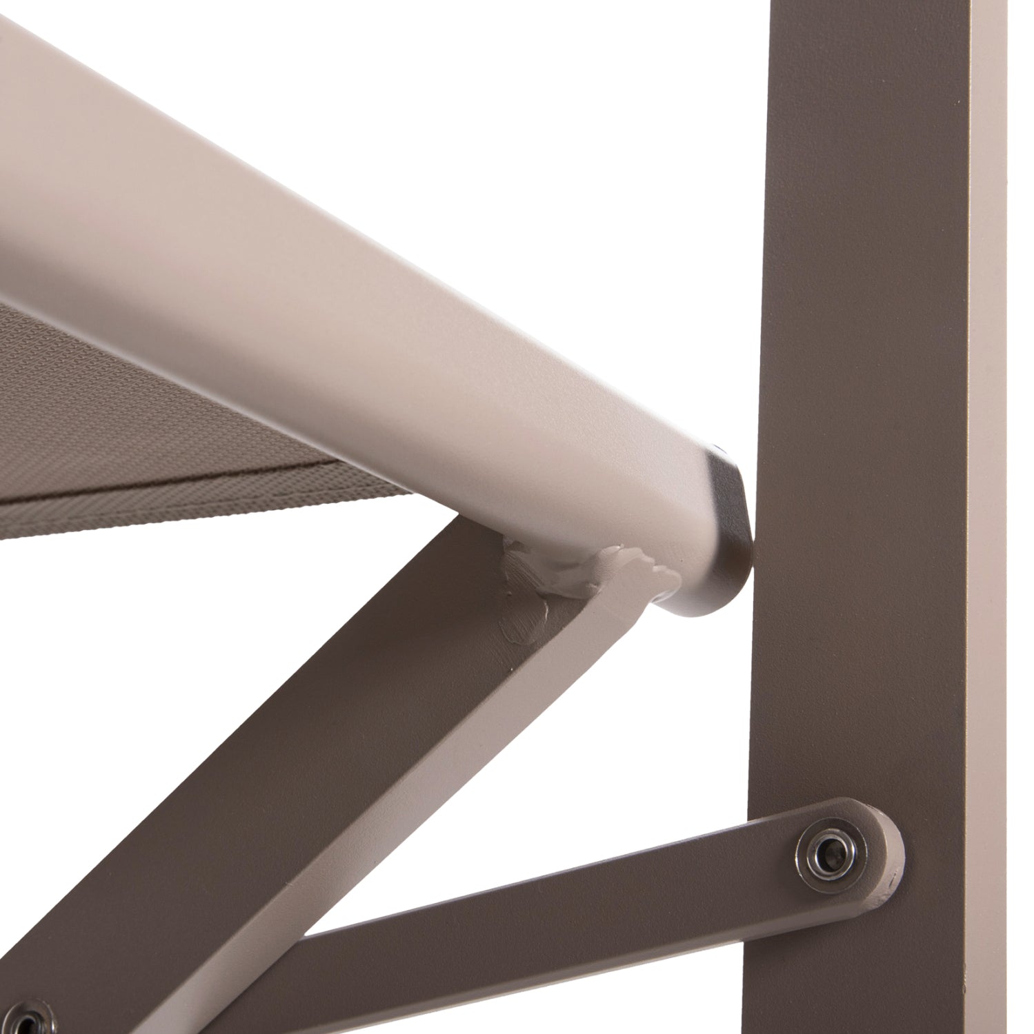 DIRECTOR'S CHAIR ALUMINUM DUPRE HM5094.03 CHAMPAGNE COLOR 57x48,5x85.5Hcm.