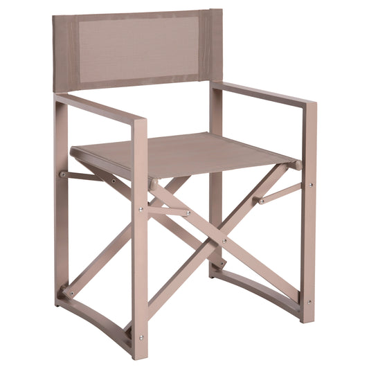DIRECTOR'S CHAIR ALUMINUM DUPRE HM5094.03 CHAMPAGNE COLOR 57x48,5x85.5Hcm.