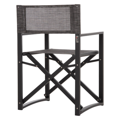DIRECTOR'S CHAIR ALUMINUM DUPRE HM5094.01 GREY COLOR 57x48,5x85.5Hcm.