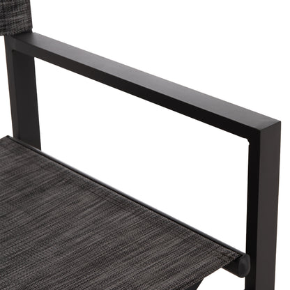 DIRECTOR'S CHAIR ALUMINUM DUPRE HM5094.01 GREY COLOR 57x48,5x85.5Hcm.