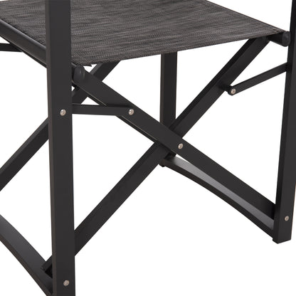 DIRECTOR'S CHAIR ALUMINUM DUPRE HM5094.01 GREY COLOR 57x48,5x85.5Hcm.