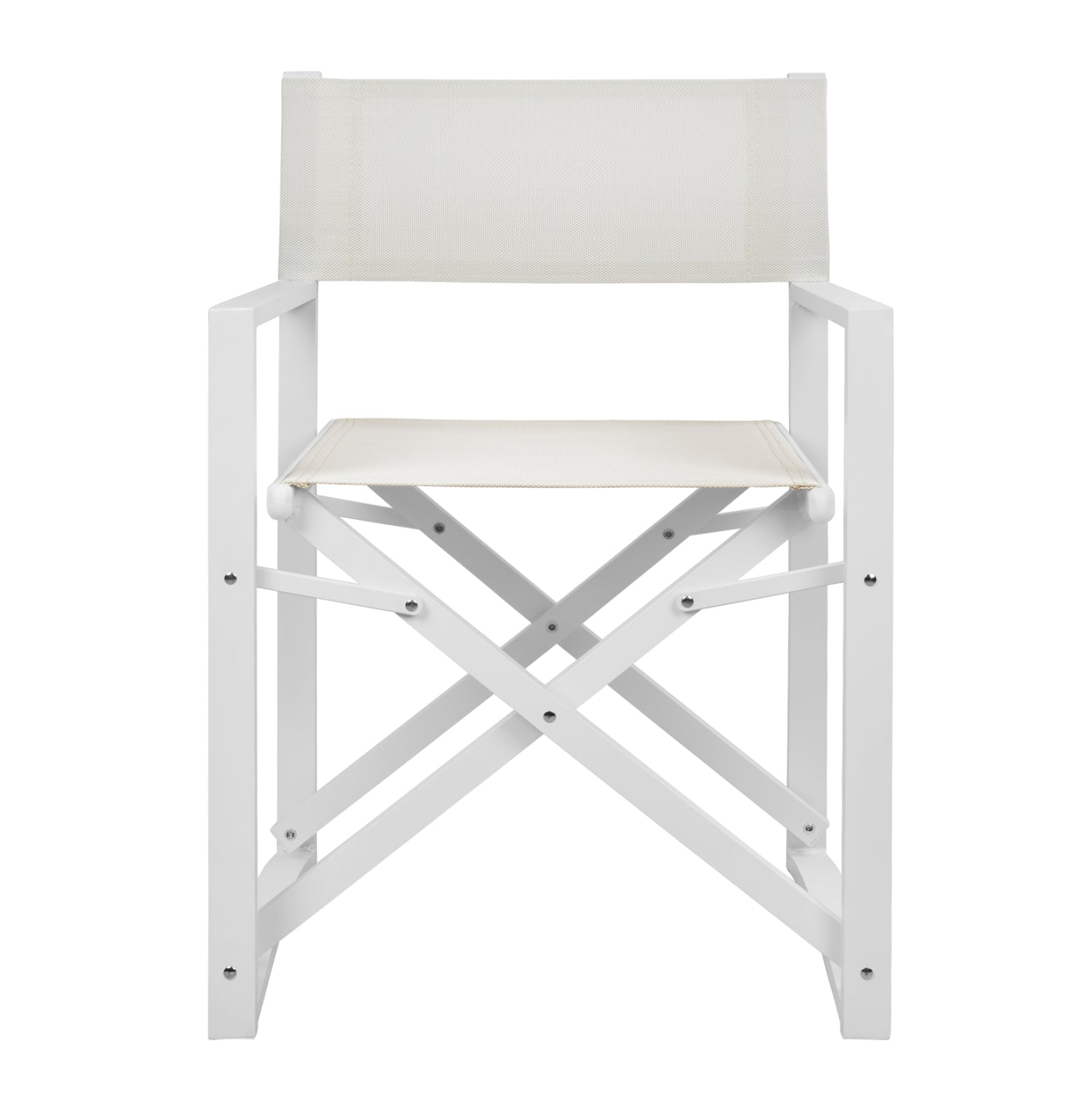 DIRECTOR'S CHAIR ALUMINUM DUPRE HM5094.02 WHITE COLOR 57x48,5x85.5Hcm.