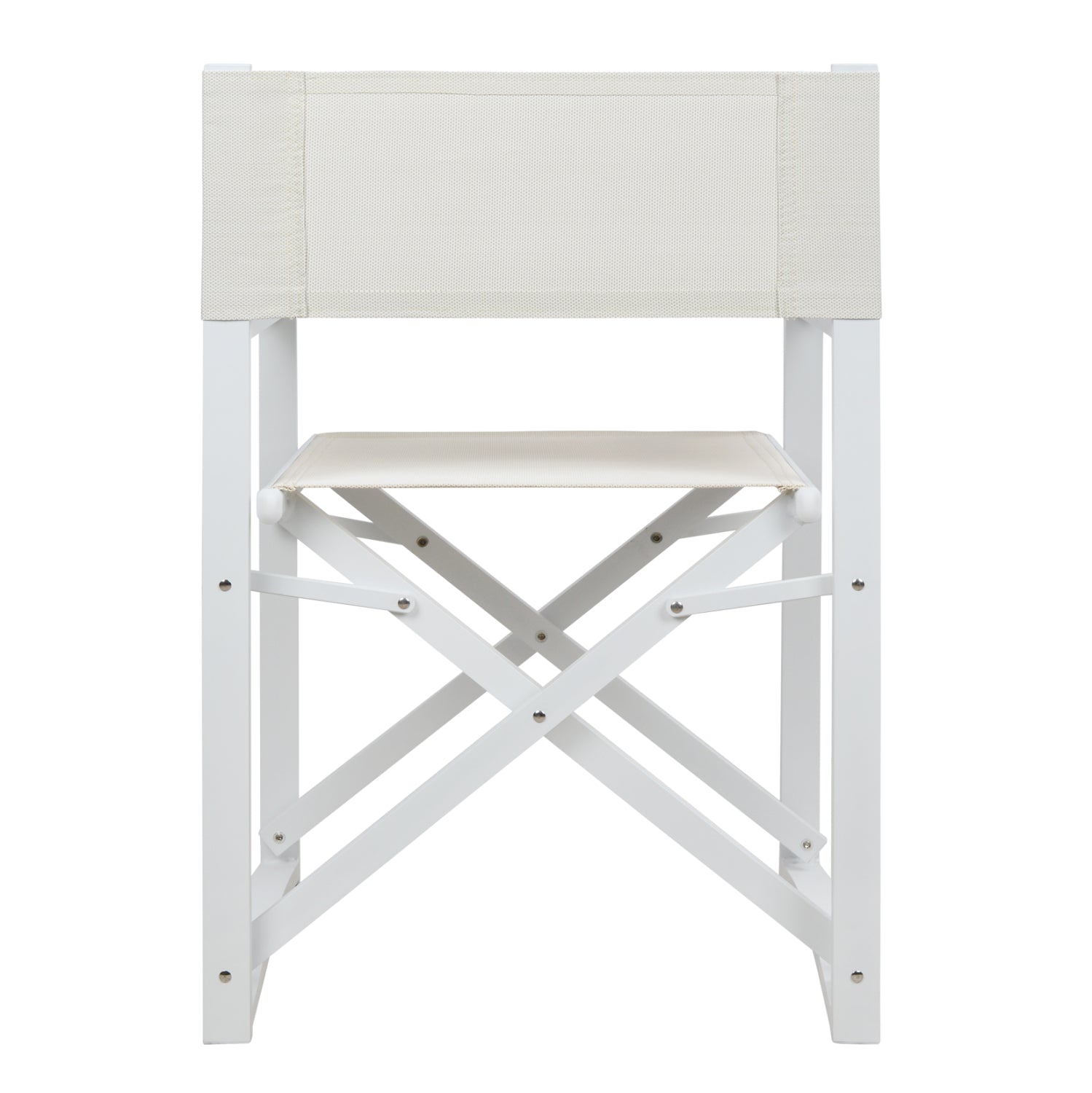 DIRECTOR'S CHAIR ALUMINUM DUPRE HM5094.02 WHITE COLOR 57x48,5x85.5Hcm.