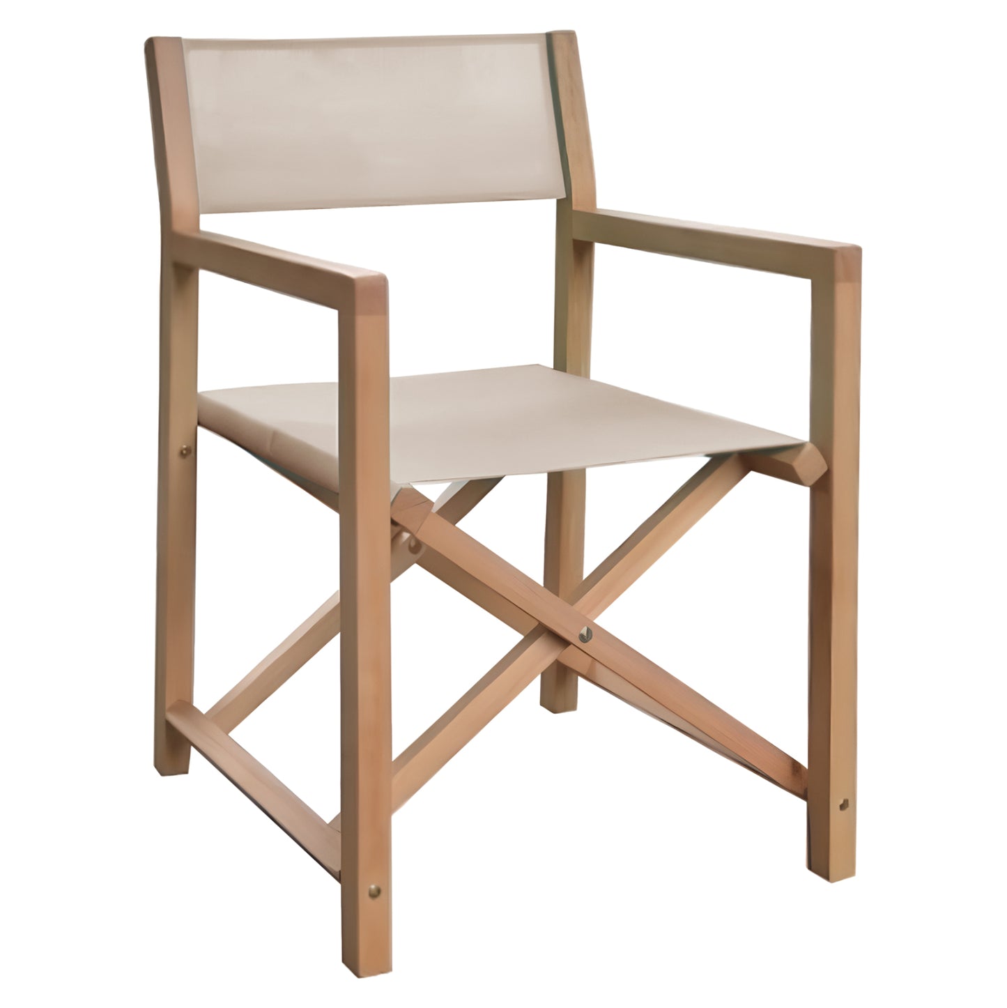 DIRECTOR'S CHAIR SOUL HM6524.04 ACACIA WOOD IN NATURAL--BEIGE TEXTILENE 56x52x85Hcm.
