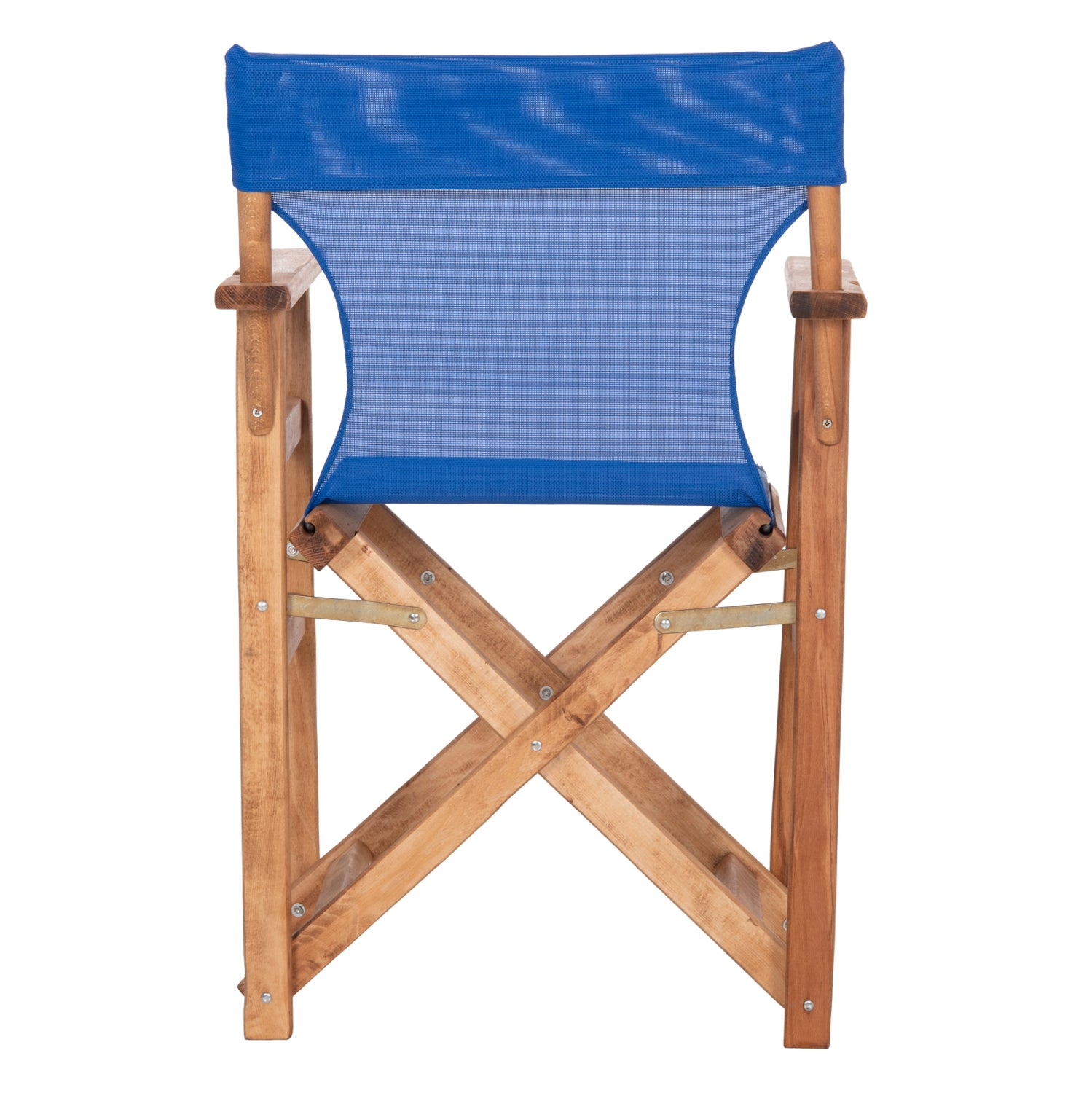 DIRECTOR'S CHAIR LIMNOS HM10543.01 BEECH WOOD IN NATURAL & BLUE TEXTILENE 57x54x88.5Hcm.