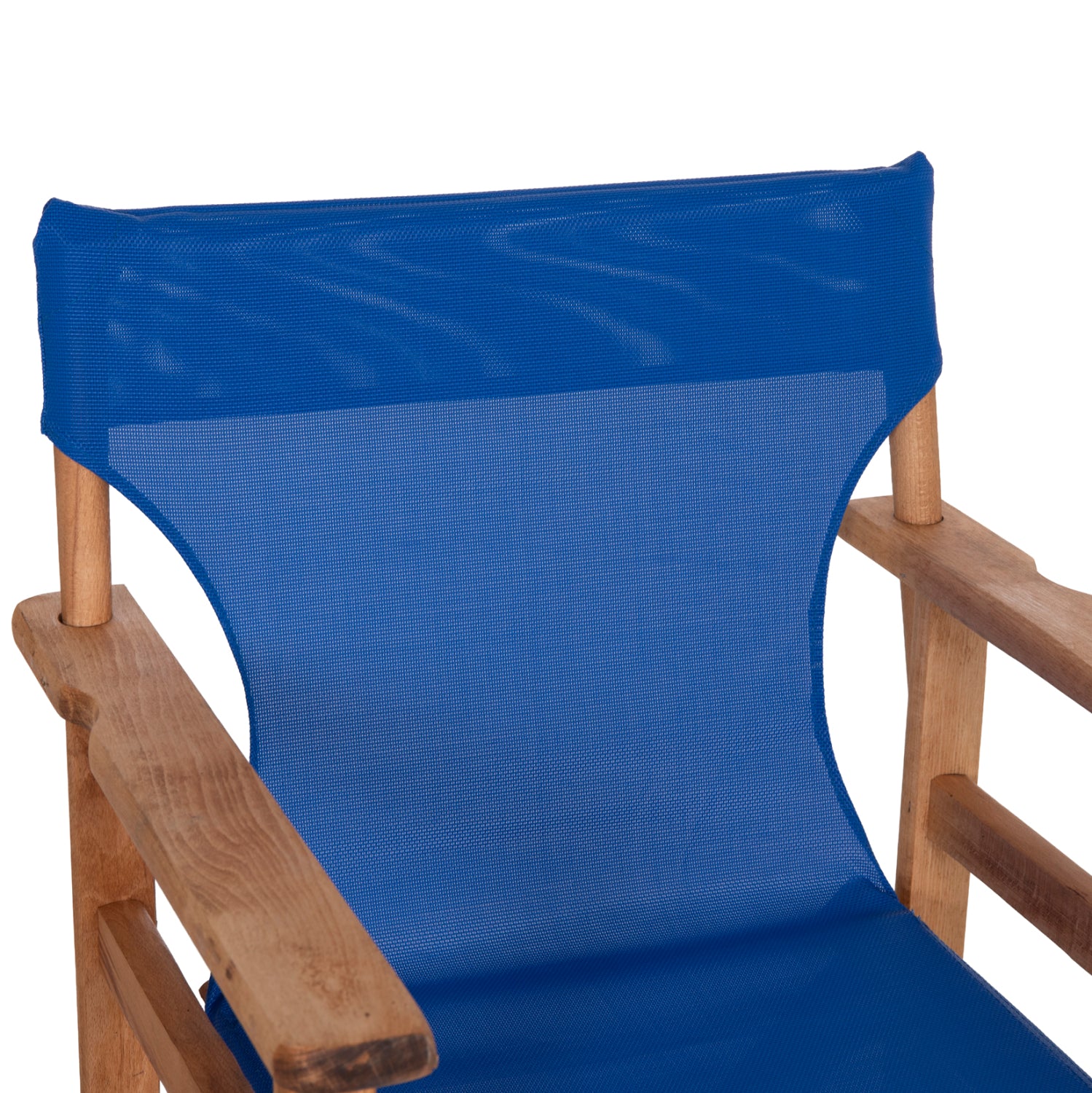 DIRECTOR'S CHAIR LIMNOS HM10543.01 BEECH WOOD IN NATURAL & BLUE TEXTILENE 57x54x88.5Hcm.