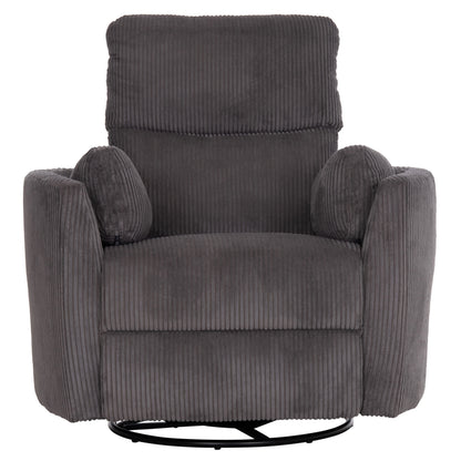 ARMCHAIR RELAX/BREASTFEEDING VELMORA HM3300.01 GREY STRIPED FABRIC 100x90x100Hcm.