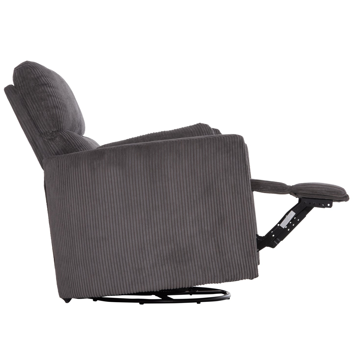 ARMCHAIR RELAX/BREASTFEEDING VELMORA HM3300.01 GREY STRIPED FABRIC 100x90x100Hcm.