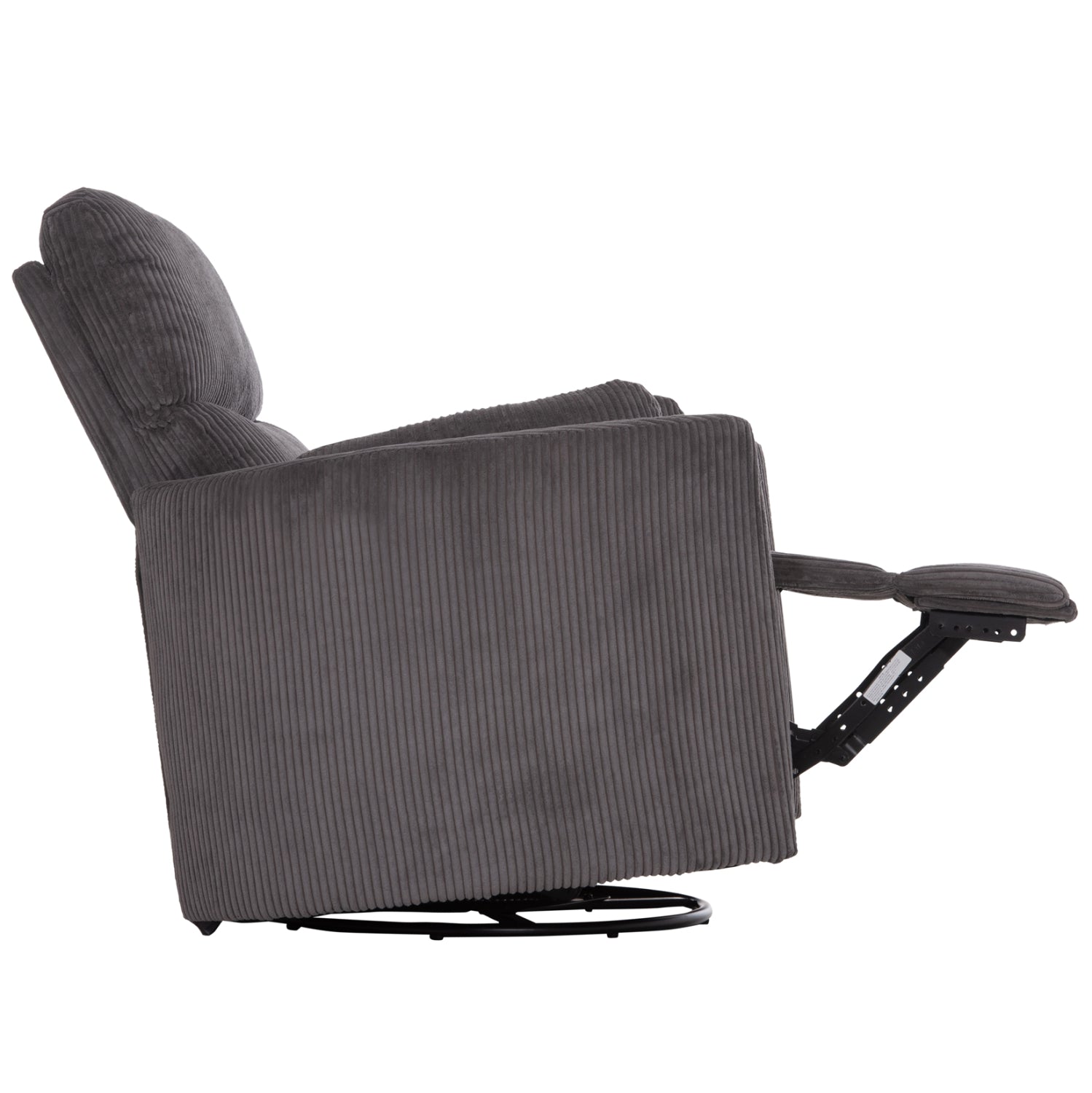 ARMCHAIR RELAX/BREASTFEEDING VELMORA HM3300.01 GREY STRIPED FABRIC 100x90x100Hcm.