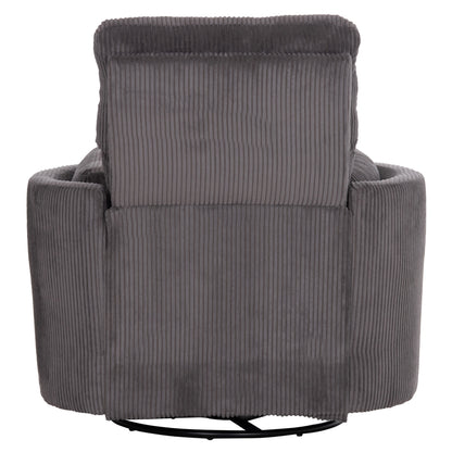 ARMCHAIR RELAX/BREASTFEEDING VELMORA HM3300.01 GREY STRIPED FABRIC 100x90x100Hcm.