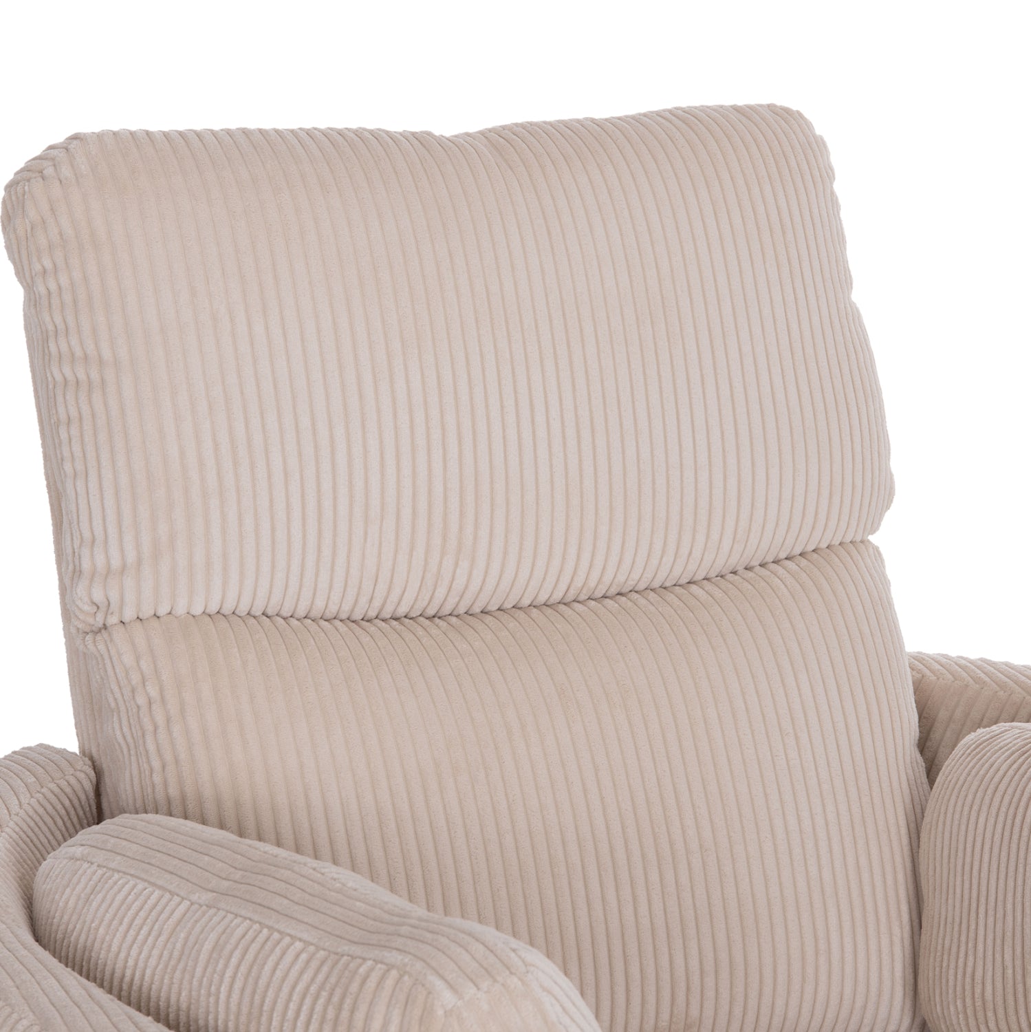 ARMCHAIR RELAX/BREASTFEEDING VELMORA HM3300.03 BEIGE STRIPED FABRIC 100x90x100Hcm.
