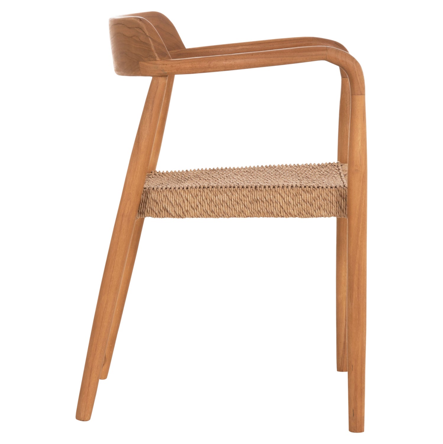 DINING CHAIR ROBBY HM18350 TEAK WOOD & VIRO ROPE IN NATURAL COLORS 55x50x71Hcm.