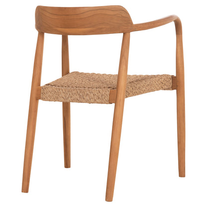 DINING CHAIR ROBBY HM18350 TEAK WOOD & VIRO ROPE IN NATURAL COLORS 55x50x71Hcm.